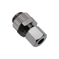 Koolance Compression Fitting f&uuml;r Kupfer Tubes, OD 06 mm zu G 1/4 Zoll BSPP- silber
