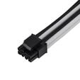 SilverStone EPS 8-Pin zu EPS/ATX 4+4-Pin Kabel, 300mm - schwarz/wei&szlig; image number null