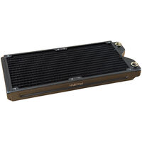 Phobya R27-S280 Radiator, 280 mm Radiator, 18 FPI, Kupferlamellen, 2x G1/4-Zoll-Anschl&uuml;sse &ndash; schwarz