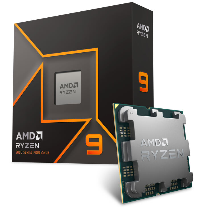 AMD Ryzen 9 9900X CPU, 12 Cores, 5.6 GHz, AM5 (Zen 5) - Boxed, Without Cooler image number 0