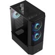 Aerocool Quantum v3 Midi-Tower, RGB, Tempered Glass - schwarz image number null