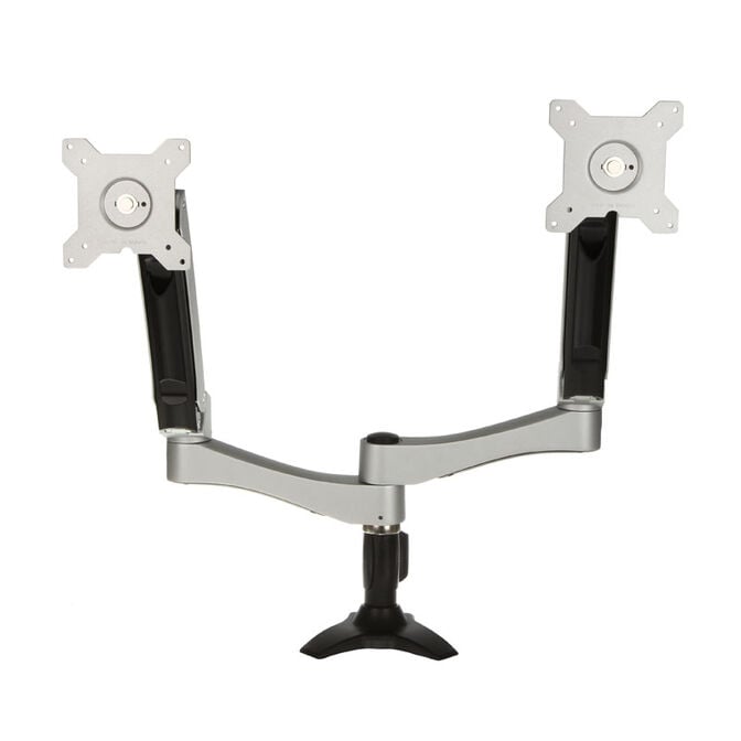 SilverStone SST-ARM22SC Dual Monitorhalterung - silber image number 1