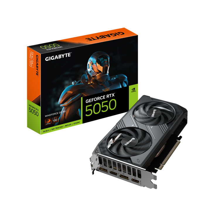 GIGABYTE GeForce RTX 5050 WINDFORCE OC 8G, 8192 MB GDDR6 image number 0