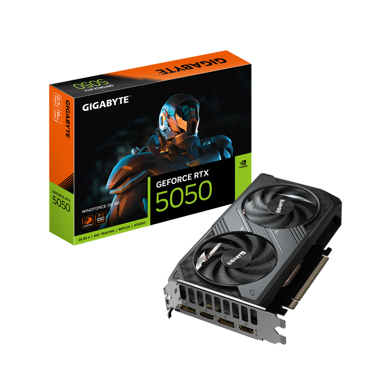 GIGABYTE GeForce RTX 5050 WINDFORCE OC 8G, 8192 MB GDDR6