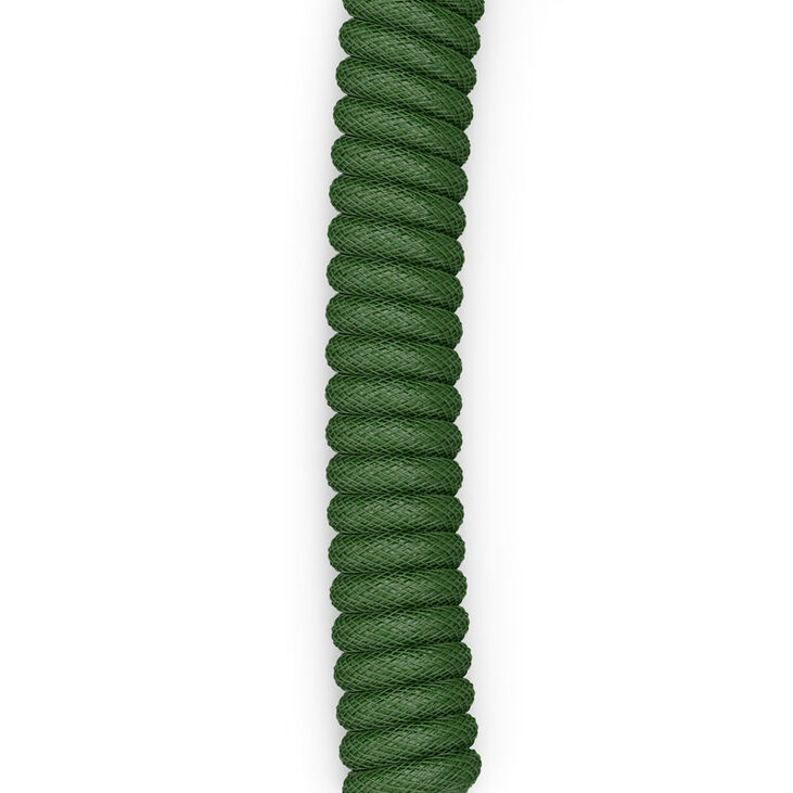 Glorious Coiled Cable Forest Green, USB-C auf USB-A Spiralkabel - 1,37m, grün image number 4