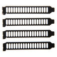 SilverStone SST-Aeroslots-BP PCI Slotblenden, 4 St&uuml;ck - schwarz image number null
