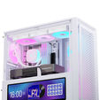 CORSAIR FRAME 4000D LCD RS PC-Geh&auml;use, Midi-Tower, ATX, ARGB, Tempered Glass - wei&szlig; image number null