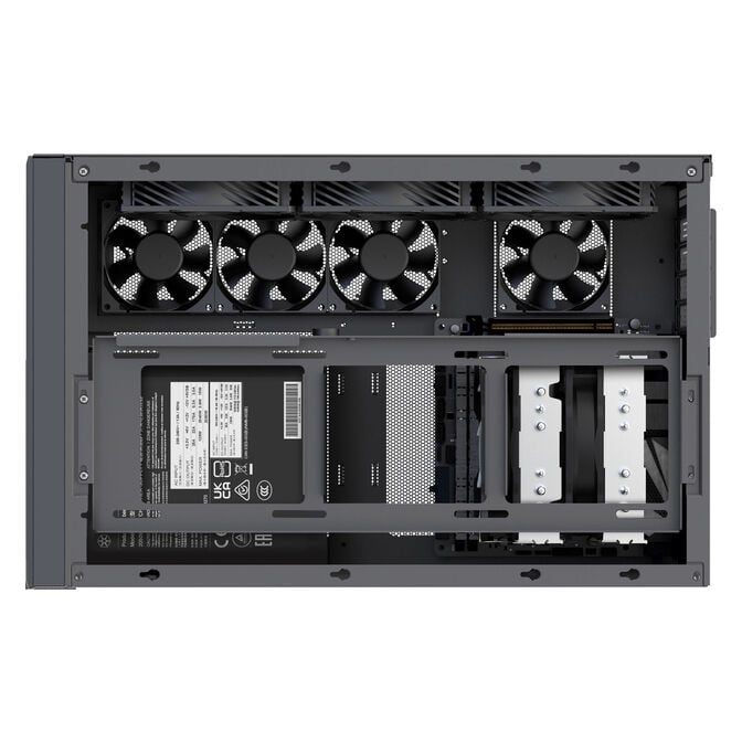 SilverStone SST-SG17B Micro-ATX / Mini ITX Geh&auml;use - schwarz image number 6