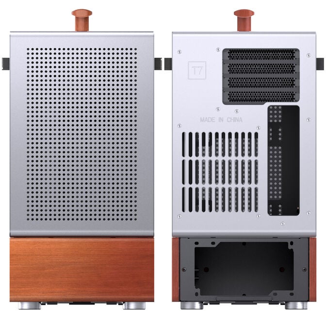 Jonsbo T7 PC-Geh&auml;use, Midi-Tower, mATX, Tempered Glass - silber image number 10