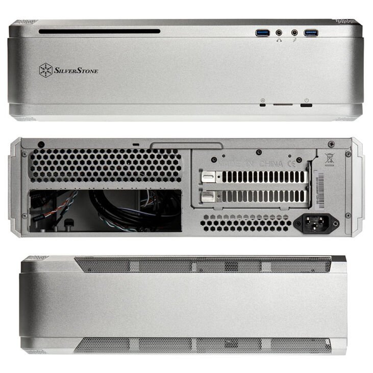 SilverStone SST-FTZ01S Fortress Mini-ITX case - silver image number 1