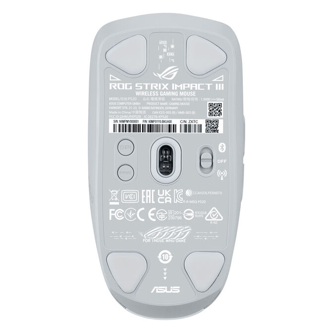 ASUS ROG Strix Impact III Wireless Gaming Maus - wei&szlig; image number 6
