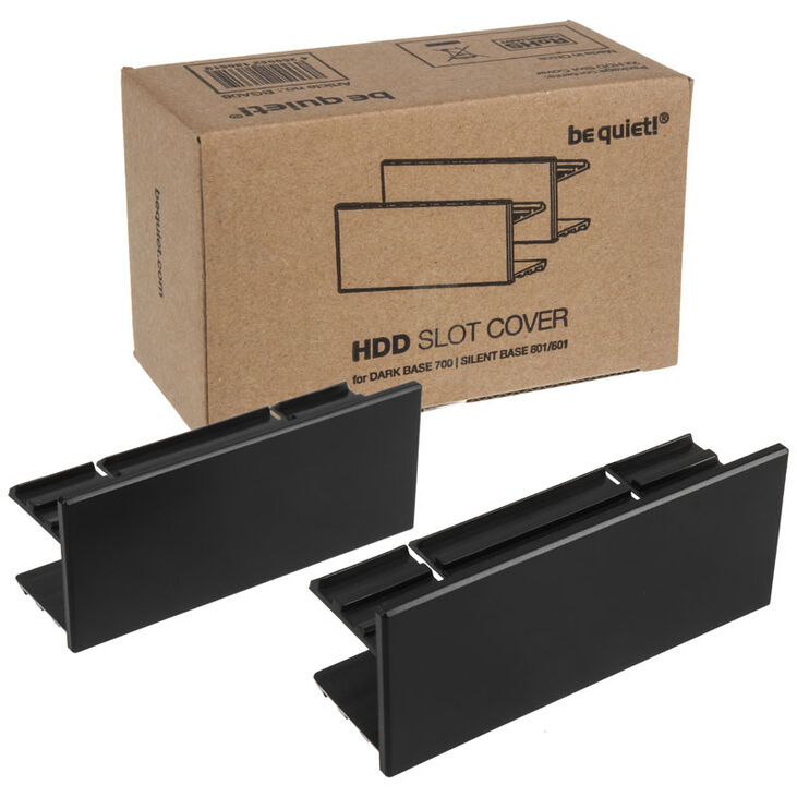 be quiet! Dark Base 700 / Silent Base 601 & 801 HDD Slot Cover - schwarz image number 0