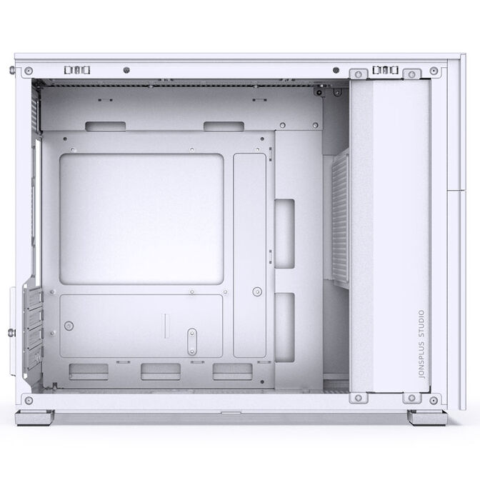 Jonsbo D31 Screen Micro-ATX Geh&auml;use, Tempered Glass - wei&szlig; image number 4