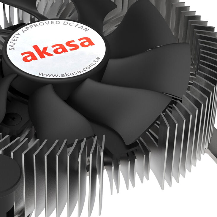 Akasa AK-CC6602HP01 Low Profile CPU-Kühler - Sockel LGA 1700, 30 mm Höhe image number 1
