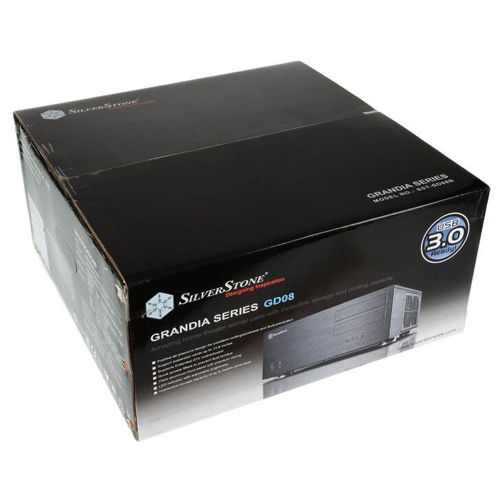 SilverStone SST-GD08B USB 3.0 Grandia Desktop - schwarz image number 7