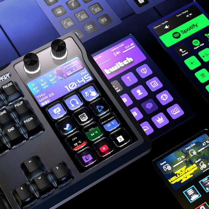 CORSAIR Galleon 100 SD Gaming-Tastatur, Full-Size, integriertes Stream Deck, Hot-Swap, DE - schwarz image number 16
