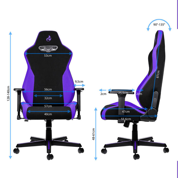Nitro Concepts S300 Gaming Chair - Nebula Purple image number 1