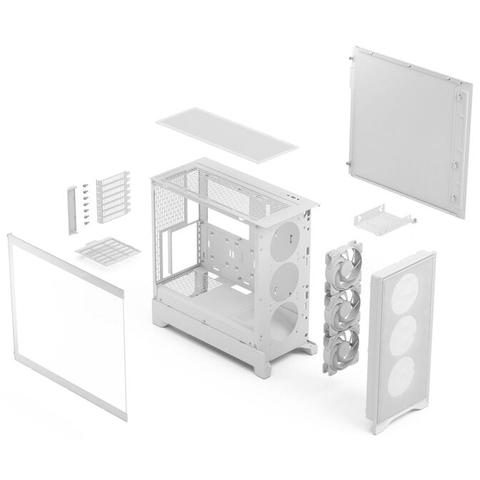 Fractal Design Pop 2 Air TG RGB PC-Geh&auml;use, Midi-Tower, ATX, Tempered Glass - inklusive 3x 120-RGB-mm-L&uuml;fter, wei&szlig; image number 5