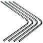 Bitspower Brass Hardtube 14mm OD, 220x300mm, 90 Degree - 4-Pack, silver