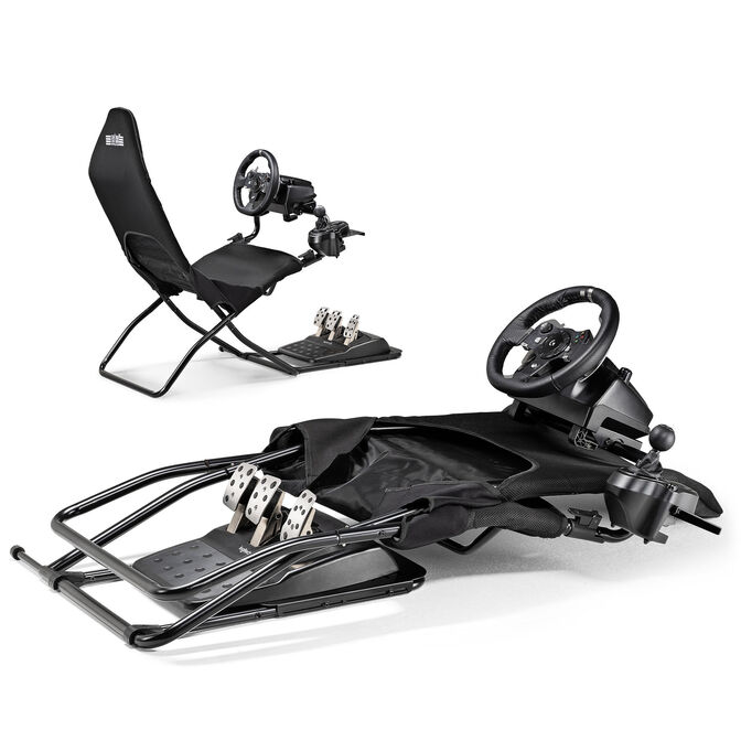 Next Level Racing GTLite Air faltbares Cockpit, SIMAERO-Mesh - schwarz image number 3