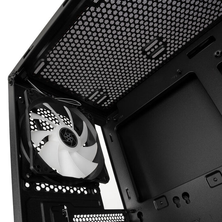 SilverStone Fara B1 Pro Midi-Tower, ARGB, Tempered Glass - schwarz image number 9