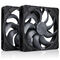 Noctua NF-A14X25 G2 PWM Sx2-PP chromax.black L&uuml;fter, LCP - schwarz, 140mm, 2er-Pack