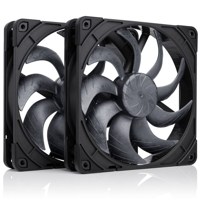 Noctua NF-A14X25 G2 PWM Sx2-PP chromax.black L&uuml;fter, LCP - schwarz, 140mm, 2er-Pack image number 0