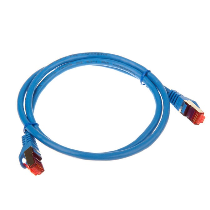 InLine Patchkabel Cat.6, S/FTP (PiMf), 250MHz, blau - 1m image number 1