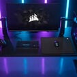 Corsair MM500 v2 Hybrid Fabric Gaming Mouse Pad, large - black image number null