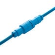 CableMod PRO Coiled Keyboard Cable USB-C zu USB Typ A, Spectrum Blue - 150cm image number null