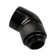 Alphacool Eiszapfen Adapter 45 Grad G1/4 Zoll AG auf G1/4 Zoll IG - drehbar, schwarz image number null