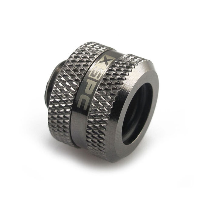 XSPC Anschluss G1/4" auf 14mm Hardtube, schwarz chrome - 8 St&uuml;ck image number 1