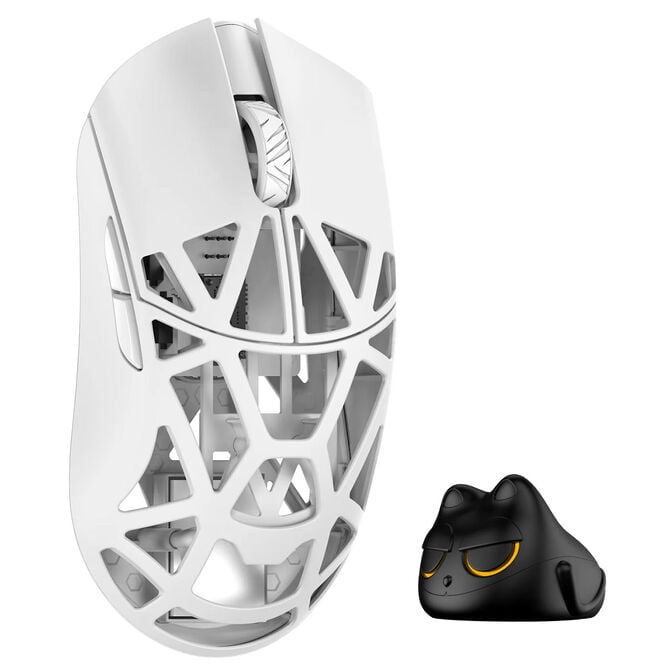 WLMOUSE Beast X Pro Solid Sides Gaming Mouse, Omron Optical Switches - White image number 0