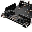 SilverStone SST-SDP12 - 3.5 Zoll f&uuml;r 2x M.2 SATA und 1x M.2 NVMe SSD Mounting Adapter Bracket image number null