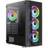 Aerocool Prism FRGB Mid Tower, ATX, Tempered Glass - Black image number null