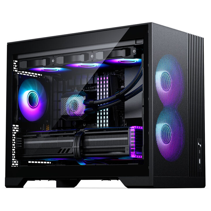 Phanteks XT M3 PC Case, Mini Case, mATX, Tempered Glass - black image number 1