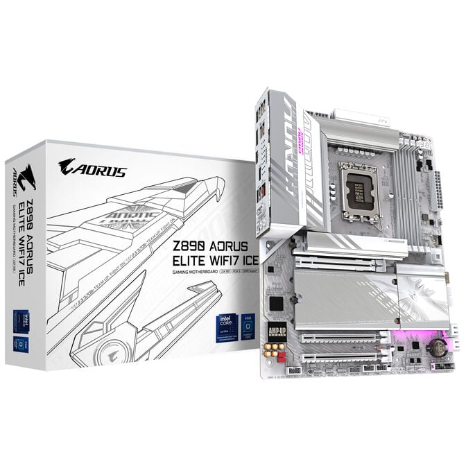GIGABYTE Z890 Aorus Elite WIFI7 ICE motherboard, socket LGA 1851, Intel Z890, ATX, DDR5 image number 0