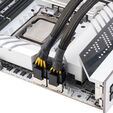 Akasa 8-Pin zu 2x 4+4-Pin Adapterkabel, EPS/ATX-Kompatibel - schwarz, 20cm image number null