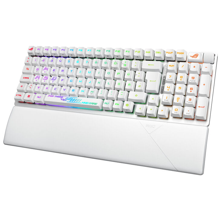 ASUS ROG Strix Scope II 96 RX Wireless Gaming Keyboard, 96%, RGB - white, ROG RX RED image number 0