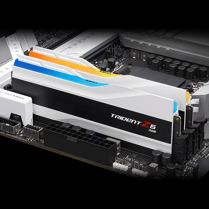 G.Skill Trident Z5 RGB, DDR5-6400, CL32, Intel XMP 3.0 - 96 GB Dual Kit, white image number 3
