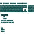 Glorious GPBT Basics Keycaps, ANSI Layout (US), PBT, Doubleshot - Totem Green image number null