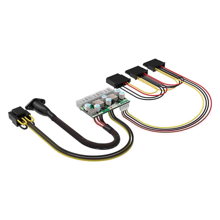 Akasa Compact Power 200 Adapter, 24-Pin ATX, 4-Pin Power DIN - 200 Watt image number 3