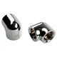 Bitspower Touchaqua Adapter 90 Degree G1/4 Inch Female to G1/4 Inch Female - 2 Pack, silver