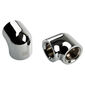 Bitspower Touchaqua Adapter 90 Degree G1/4 Inch Female to G1/4 Inch Female - 2 Pack, silver
