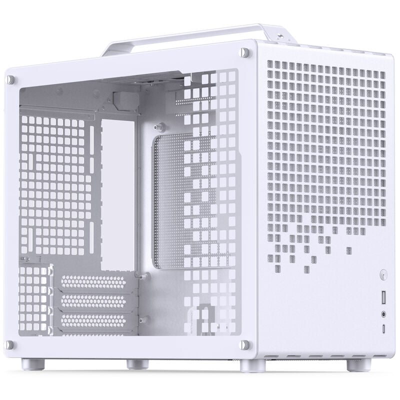 Jonsplus Z20 Micro-ATX Gehäuse, Mit Tragegriff - Weiß