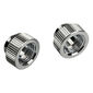 Bitspower Touchaqua Adapter gerade G1/4 Zoll AG auf G1/4 Zoll IG - 2er Pack, silber