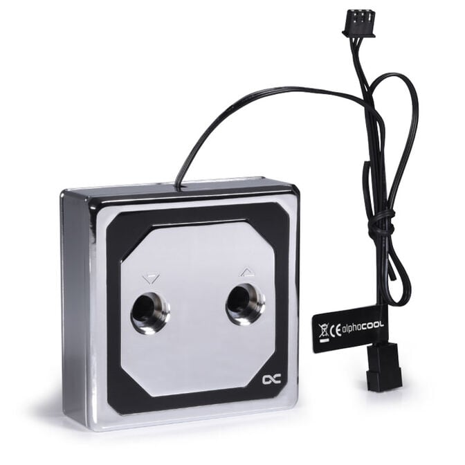 Alphacool Eisblock XPX Aurora Edge CPU-K&uuml;hler - Messing Chrome Digital RGB image number 3