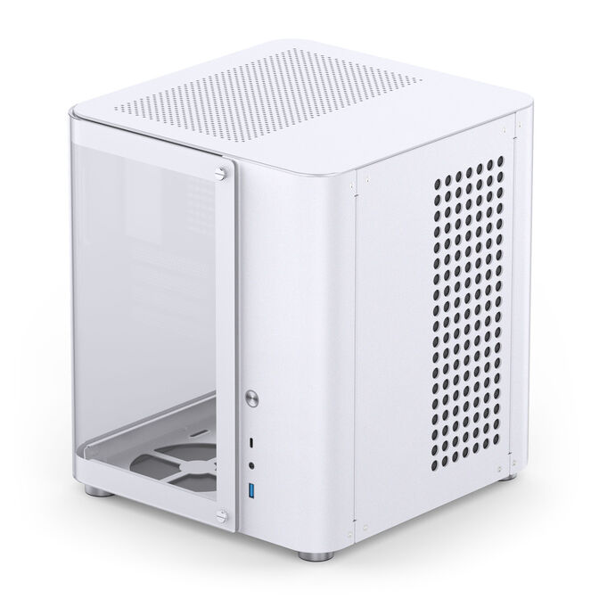 Jonsbo TK-1 2.0 Micro-ATX Geh&auml;use, Tempered Glass - wei&szlig; image number 5