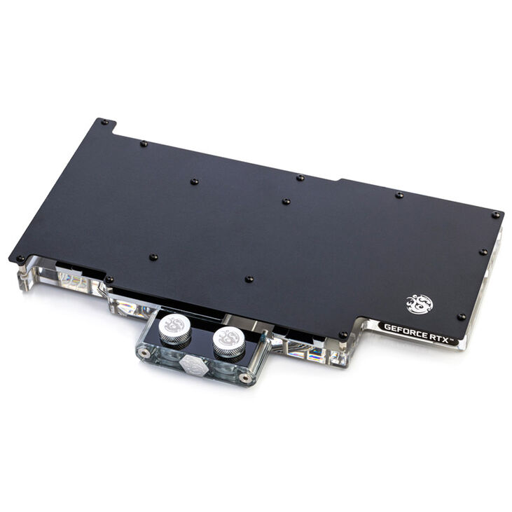 Bitspower Classic ASUS ROG Strix GeForce RTX 3080 GPU Wasserkühler - Nickel + Acryl image number 1