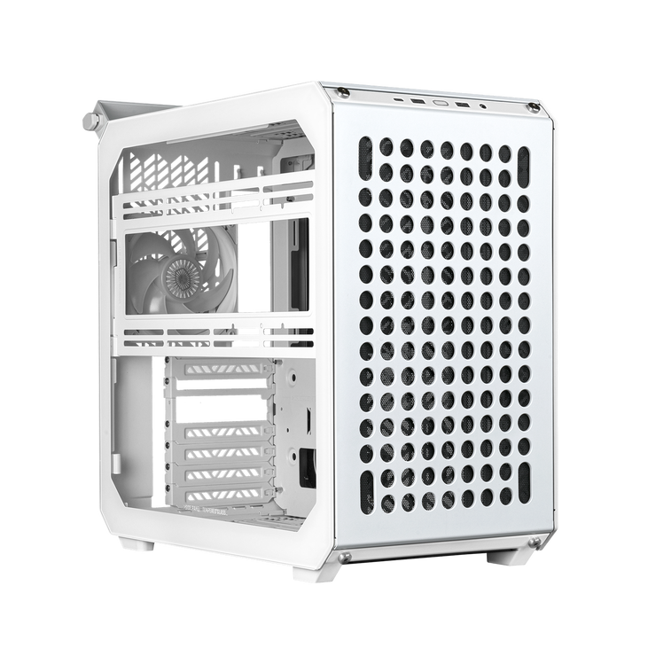 Cooler Master Qube 500 Flatpack PC-Gehäuse, Midi-Tower, ATX, Tempered Glass - weiß image number 2